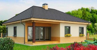Строительство одноэтажных домов Курск цена от 23184 руб. м2