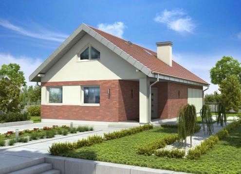 № 1002 Купить Проект дома Злотлинек. Закажите готовый проект № 1002 в Курске, цена 38074 руб.