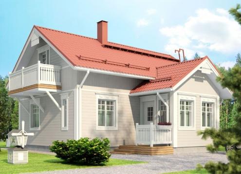 № 1162 Купить Проект дома Карелия 67. Закажите готовый проект № 1162 в Курске, цена 24120 руб.