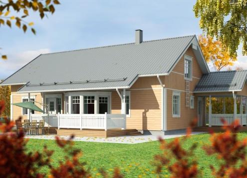 № 1182 Купить Проект дома Карелия 111-158. Закажите готовый проект № 1182 в Курске, цена 39960 руб.