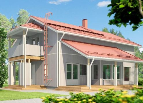 № 1217 Купить Проект дома Ратихера 162. Закажите готовый проект № 1217 в Курске, цена 58320 руб.