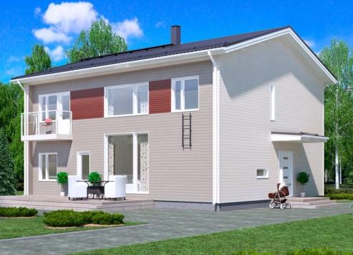 № 1223 Купить Проект дома Водпекер 164 Т 1. Закажите готовый проект № 1223 в Курске, цена 59040 руб.