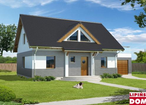 № 1364 Купить Проект дома Липинси Пассивный дом 1. Закажите готовый проект № 1364 в Курске, цена 46451 руб.
