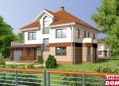 № 1444 Купить Проект дома Севилья. Закажите готовый проект № 1444 в Курске, цена 54400 руб.