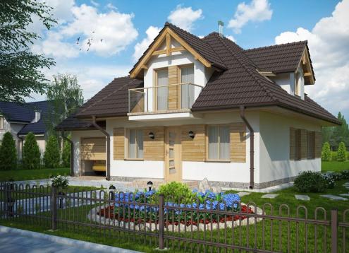 № 1563 Купить Проект дома Барт. Закажите готовый проект № 1563 в Курске, цена 41508 руб.