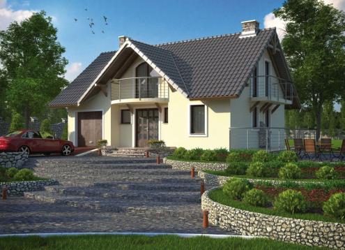 № 1571 Купить Проект дома Садогора. Закажите готовый проект № 1571 в Курске, цена 41796 руб.