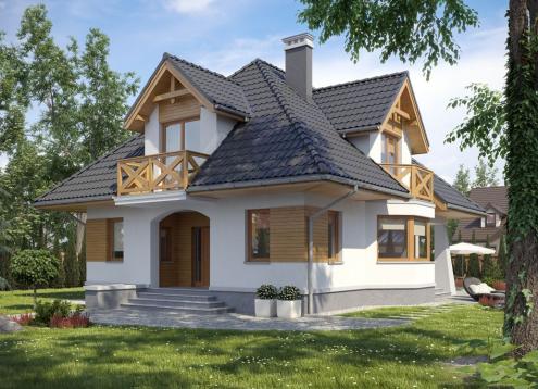 № 1603 Купить Проект дома Константин. Закажите готовый проект № 1603 в Курске, цена 40680 руб.