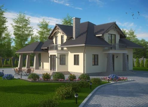 № 1617 Купить Проект дома Бабимост. Закажите готовый проект № 1617 в Курске, цена 62316 руб.