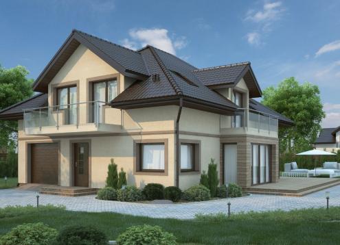 № 1640 Купить Проект дома Сирень. Закажите готовый проект № 1640 в Курске, цена 49075 руб.