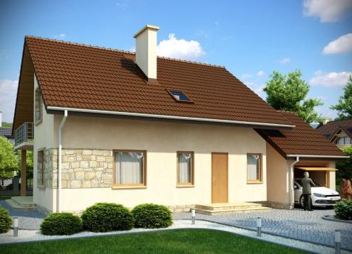№ 1656 Купить Проект дома Яновец Н. Закажите готовый проект № 1656 в Курске, цена 43164 руб.