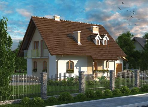 № 1661 Купить Проект дома Полесье. Закажите готовый проект № 1661 в Курске, цена 49284 руб.