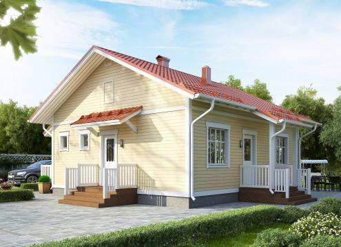 № 1662 Купить Проект дома Ателикоти 1-80А. Закажите готовый проект № 1662 в Курске, цена 28800 руб.