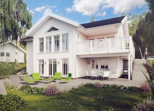 № 1715 Купить Проект дома Сундвик. Закажите готовый проект № 1715 в Курске, цена 72720 руб.
