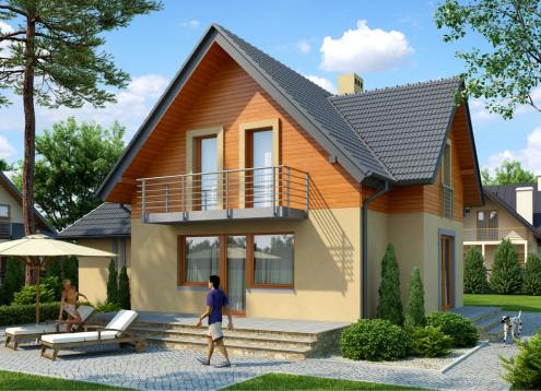 № 1780 Купить Проект дома Анютины глазки. Закажите готовый проект № 1780 в Курске, цена 37404 руб.