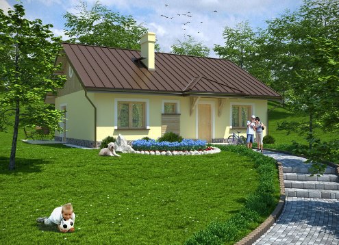 № 1847 Проект дома Поладио. Закажите готовый проект № 1847 в Курске, цена 27788 руб.